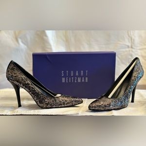 Stuart Weitzman “Pipepower” in Volcanic Lace
